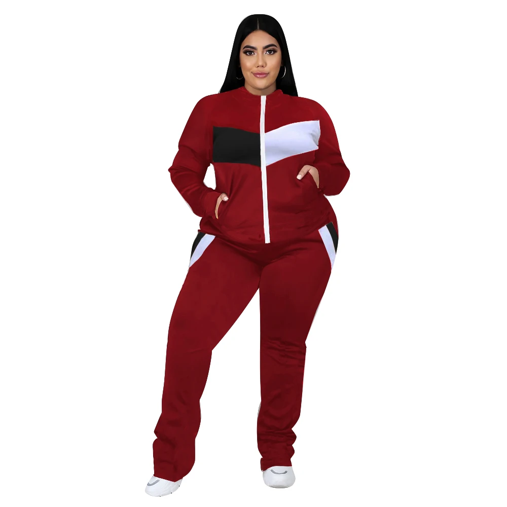 Plus Size Women Clothing Tracksuit Two Piece Set 5XL Sweatsuit Coat and Sweatpants Sport New Jogging Suit Wholesale Dropshipping - Image 7