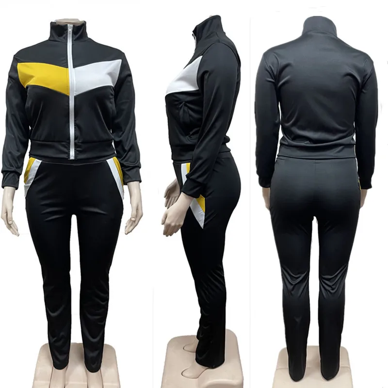 Plus Size Women Clothing Tracksuit Two Piece Set 5XL Sweatsuit Coat and Sweatpants Sport New Jogging Suit Wholesale Dropshipping - Image 5