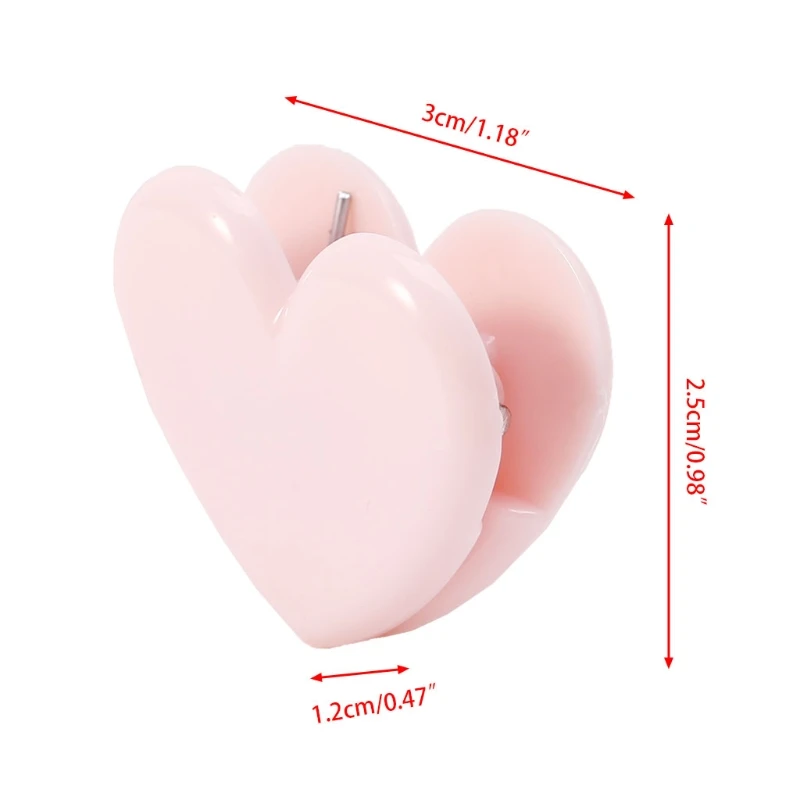 5Pcs Heart Shape Bulldog Grip Clips Food Bag Sealing Clamp Paper File Ticket Binder Photo Organizer Kitchen Office School Supply - Image 6