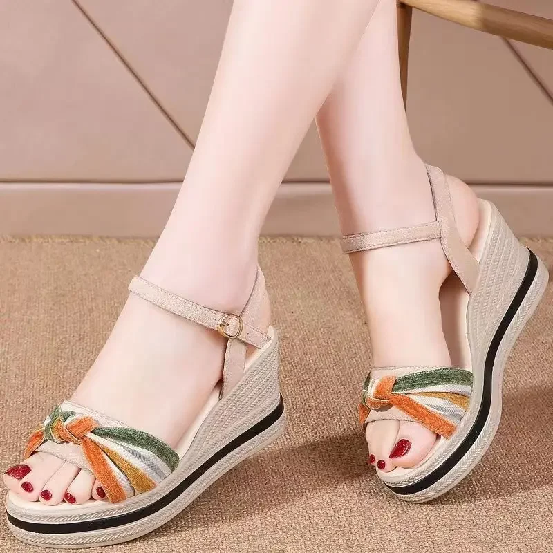 High Heels Pumps Sandals for Women Heeled Fashion Woman Shoes Outdoor Summer 2024 Comfortable Luxury Casual Asian Size Offers - Image 5