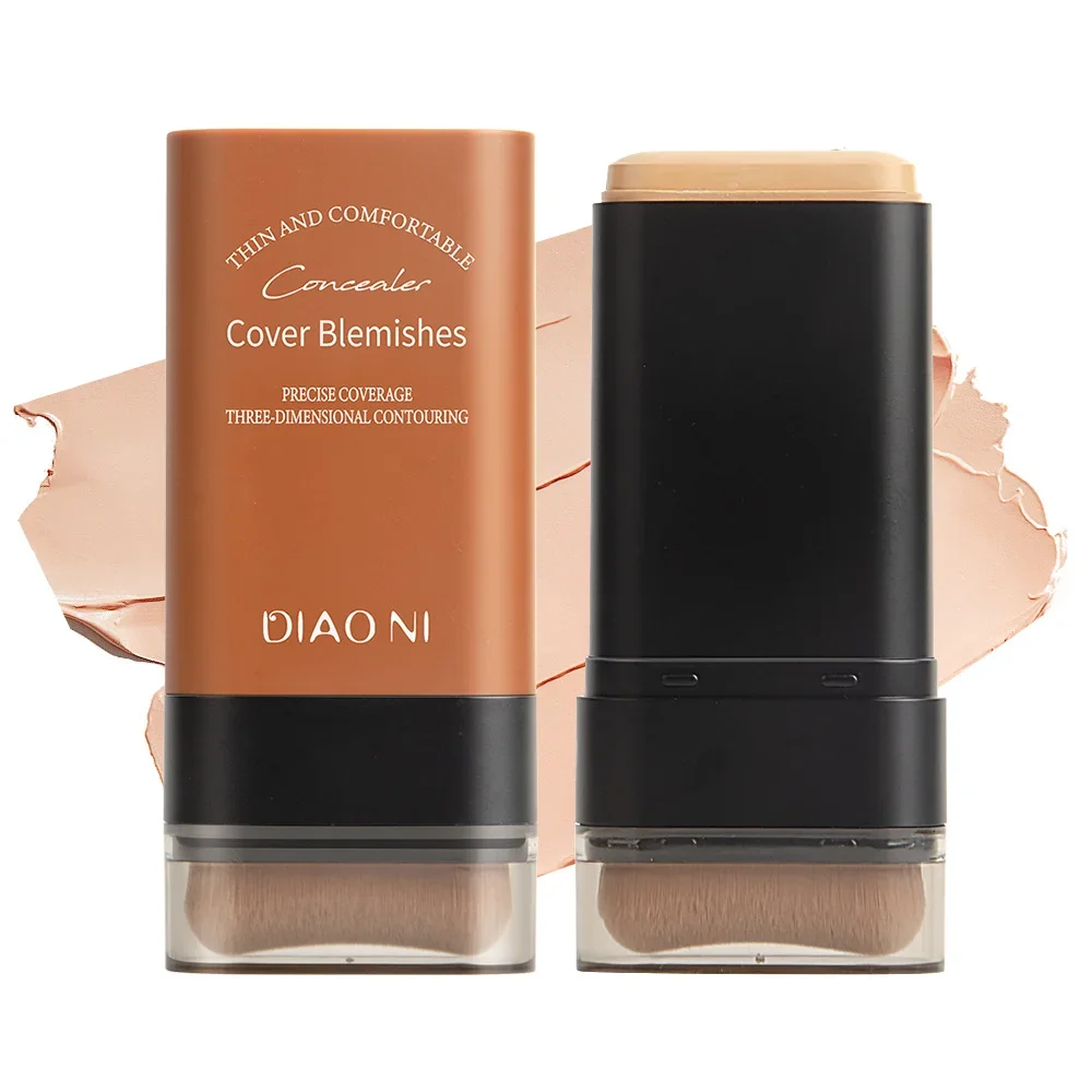 Eraser Foundation Stick,Velvet Moist Light Concealer Liquid Foundation Long-lasting Flawless Makeup Face Beauty Makeup Cosmetics - Image 6