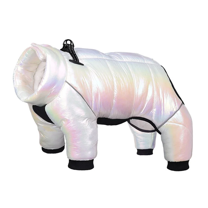 Winter Dog Down Jacket Waterproof Dog Clothes for Small Dogs Build-in Collar Puppy Jumpsuit Reflective Pet Coat French Bulldog - Image 9