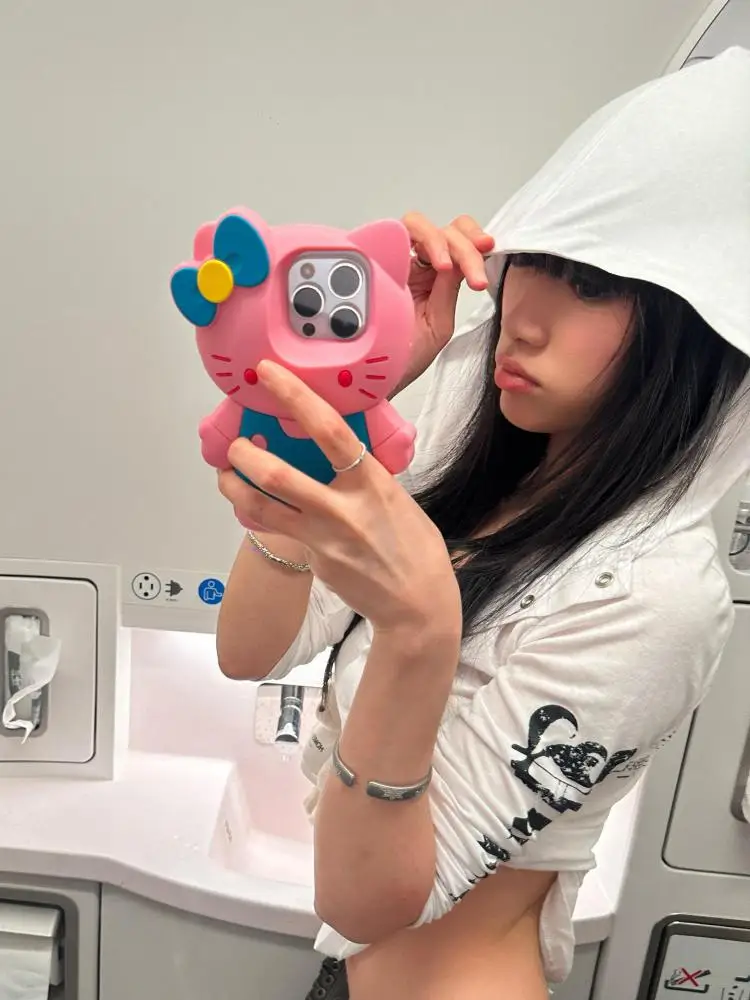 Yedinas Hooded Graphic T Shirts Long Sleeve Gothic Autumn Tops 2000s Clothes Y2k Streetwear Youthful Woman Clothes Print Tees - Image 4