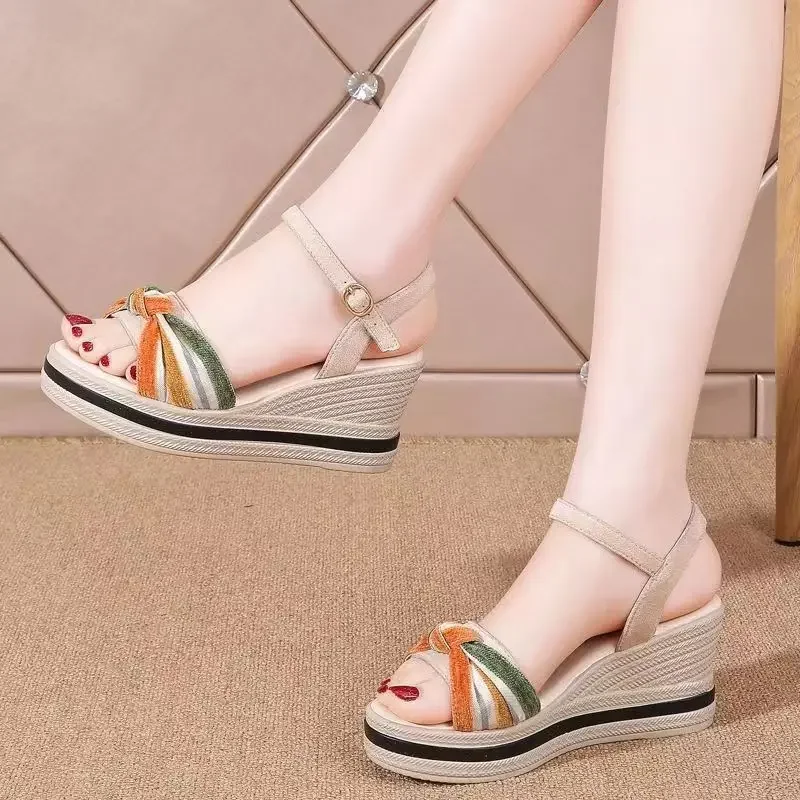 High Heels Pumps Sandals for Women Heeled Fashion Woman Shoes Outdoor Summer 2024 Comfortable Luxury Casual Asian Size Offers - Image 2