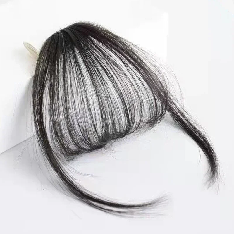 Fake Air Bangs Hair Clip-In Extension Synthetic Hair Fake Fringe Natural False Hairpiece Women Clip in Bangs Hair Styling Tools - Image 12