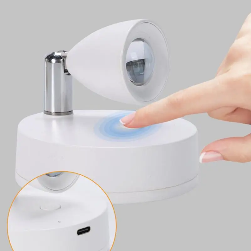 Remote Control Spotlight Rotatable Indoor Uplighting for Art Plants Rechargeable Accent Spotlights Battery Powered Ambient Light - Image 3