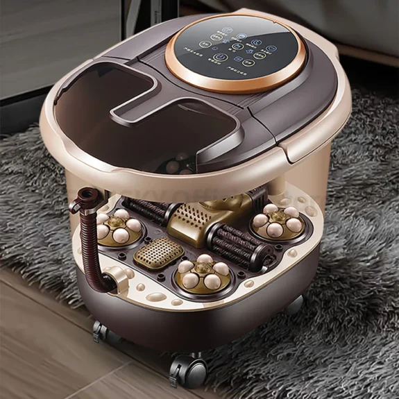 Foot Bath Artifact Footbath Household Electric Massage Heating Foot Bath Barrel with Automatic Foot Tub Foot Bath Massager