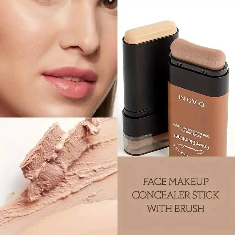 Eraser Foundation Stick,Velvet Moist Light Concealer Liquid Foundation Long-lasting Flawless Makeup Face Beauty Makeup Cosmetics - Image 5