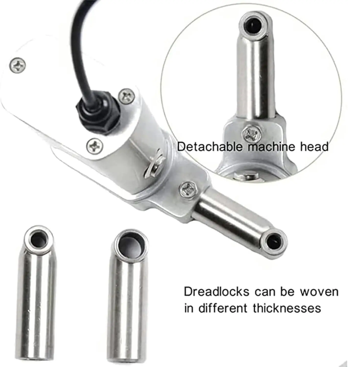 Braiding Machine,Dreadlock Machine,Automatic Hair Curling Machine with 6 Heads,Suitable for DIY Your Own Braided Hair Extensions - Image 3