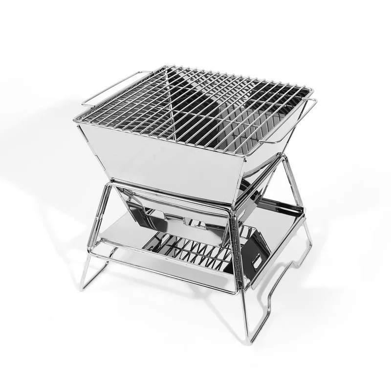 Camping Fire Table Charcoal Barbecue Grill Outdoor Picnic Bonfire Outdoor Portable Folding Barbecue Stove Fire Pit Camping Stove - Image 5