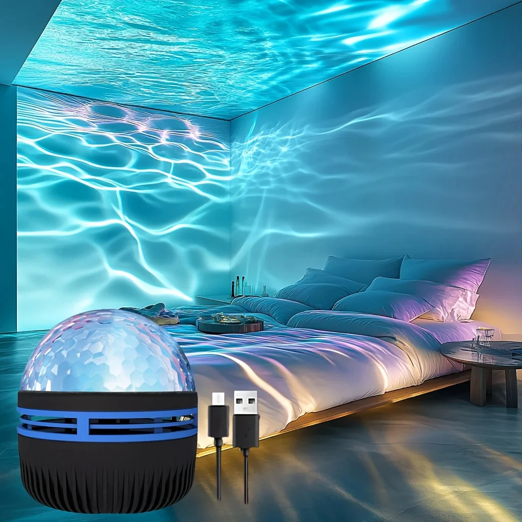 Galaxy Starry Sky Projector Light USB Remote Control Rotating multicolour Led Night Light Bedrooms Ambiance Christmas Decoration - Image 2