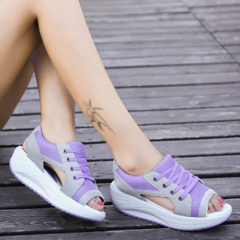 Women Sandals 2023 New Lady Platform Chunky Sandals Comfortable Women's Sandals Open Toe Casual Summer Sports Shoes - Image 5