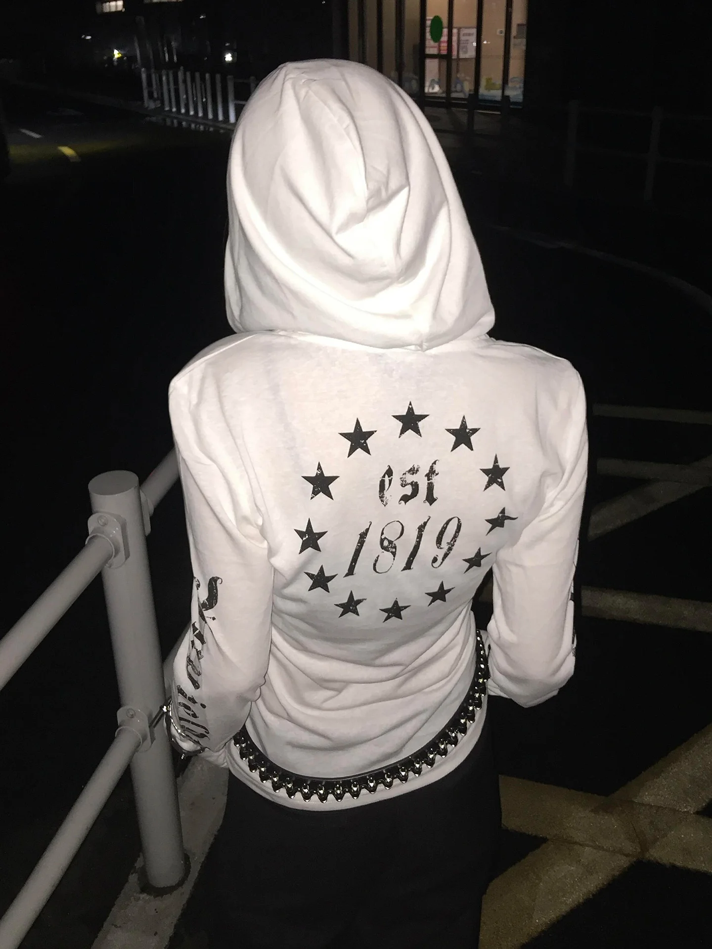 Yedinas Hooded Graphic T Shirts Long Sleeve Gothic Autumn Tops 2000s Clothes Y2k Streetwear Youthful Woman Clothes Print Tees - Image 5