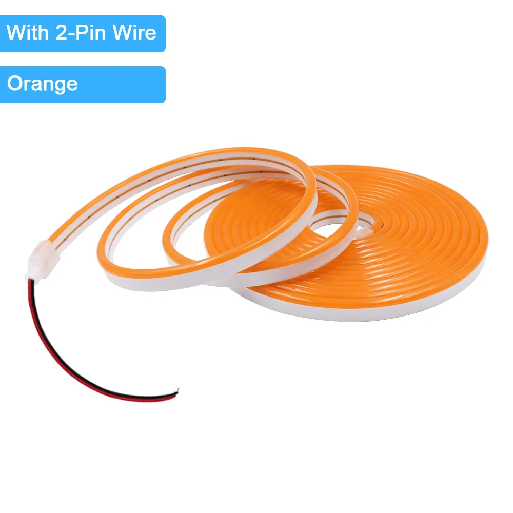 12V 24V LED Neon Light Strip Waterproof Neon Sign 6X12mm Silicone Rope Lights Flexible Lamp Decoration with DC Plug/2pin Wire - Image 14