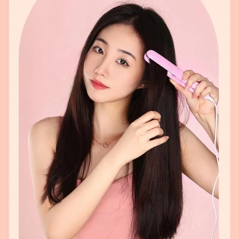 Mini Hair Straightener, Multi-color Splint, Quick Heating, Non-damaging Ceramic Plate, Bangs Clip, Curling and Straightening - Image 2