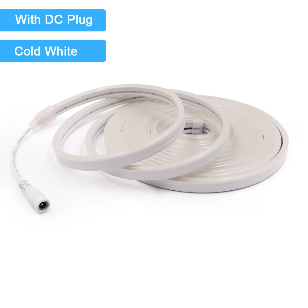 12V 24V LED Neon Light Strip Waterproof Neon Sign 6X12mm Silicone Rope Lights Flexible Lamp Decoration with DC Plug/2pin Wire - Image 16