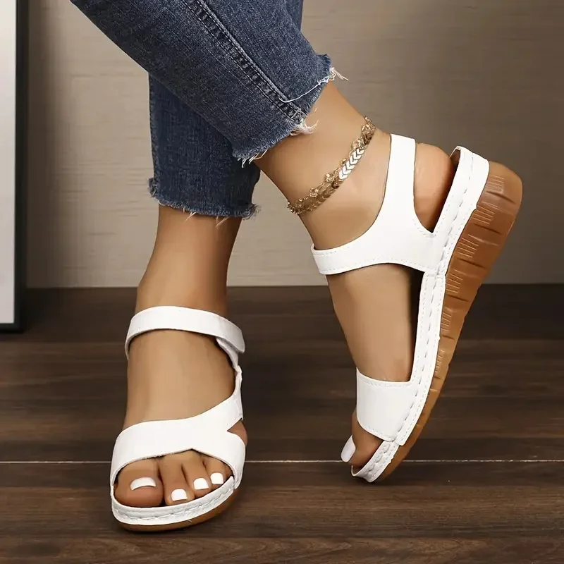 Women Sandals 2025 New Summer Beach Sandals Women Heels Sandalias Casual Wedges Footwear Summer Shoes Soft Heeled Sandals Woman - Image 3