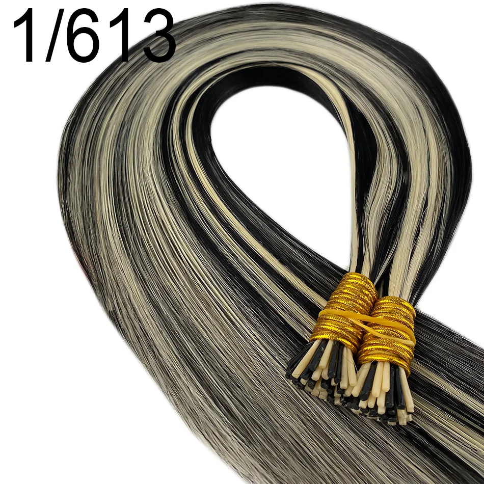 Raw Virgin Keratin Itip Hair Extensiones De Cabello 100% humano Remy Russian Remy Straight I Tip Natural Human Hair Extensions - Image 25