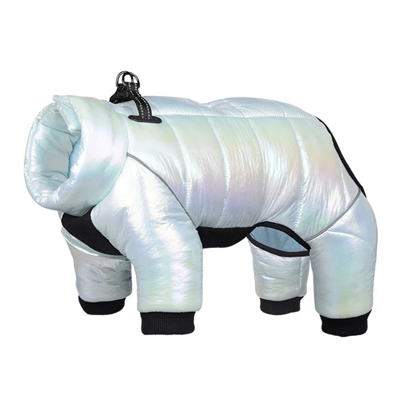 Winter Dog Down Jacket Waterproof Dog Clothes for Small Dogs Build-in Collar Puppy Jumpsuit Reflective Pet Coat French Bulldog - Image 8