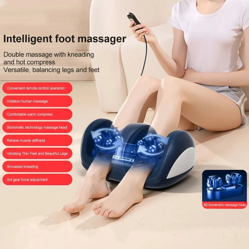 Extra Big Electric Foot Massager Hot Compress Shiatsu Kneading Leg Roller Kneading Calf Deep Relieve Fatigue Relaxation Muscle - Image 6