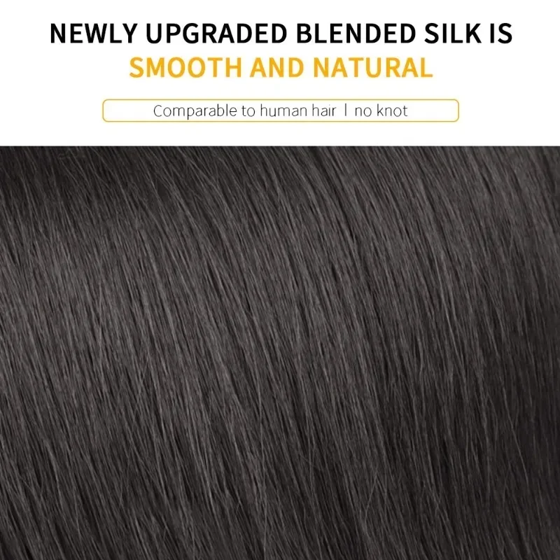 Fake Air Bangs Hair Clip-In Extension Synthetic Hair Fake Fringe Natural False Hairpiece Women Clip in Bangs Hair Styling Tools - Image 5