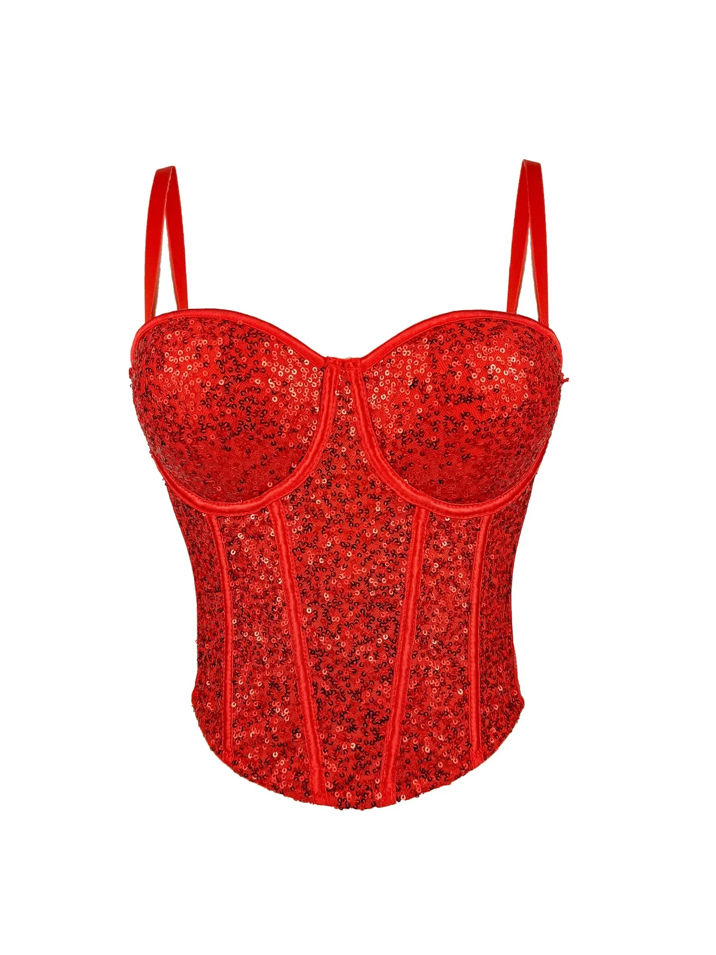 Fashion Clothes Sequin Sexy T-shirts T Shirt Hotsweet Y2k Top Tank Top Women Clothing Camis Tees Party Club Stage Show Corset - Image 12