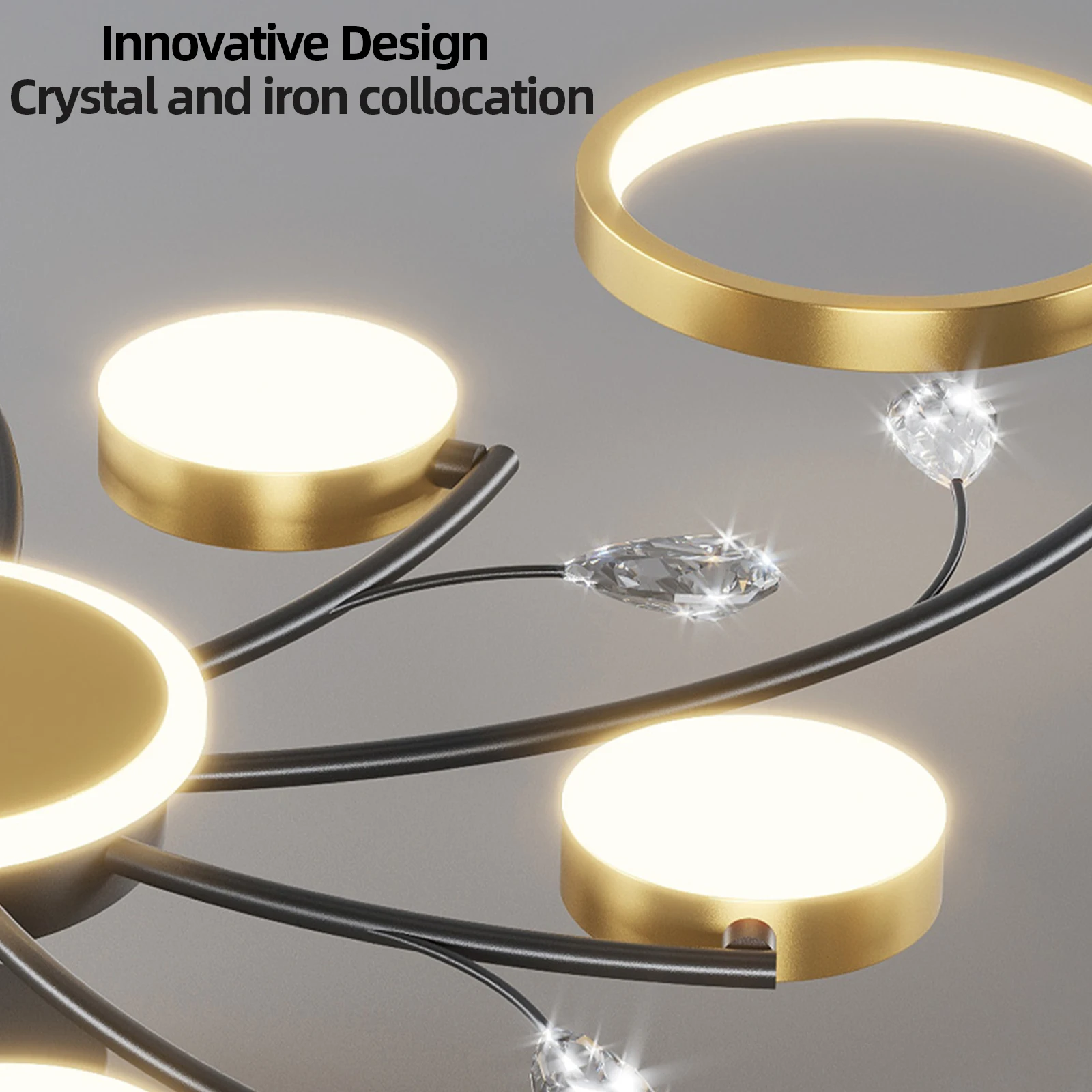 Nordic Ceiling Lamp with Remote Control Ceiling Pendant Lamp Dimming LED Decoration Living Room Bedroom Home Decor Lamps - Image 6