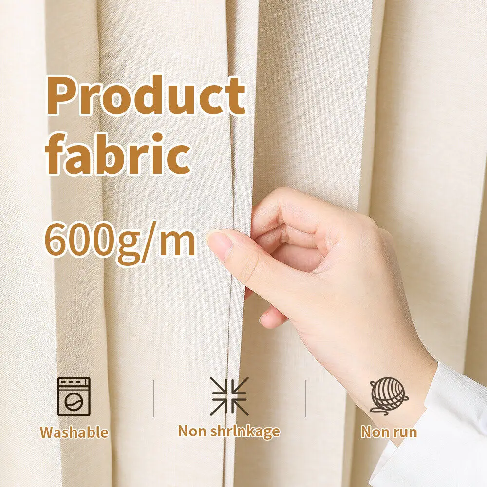 Closet Curtains, Accordion Style Door Curtains for Doorways, Pleated Folding Doors Curtain for Closet and Room Divider - Image 5