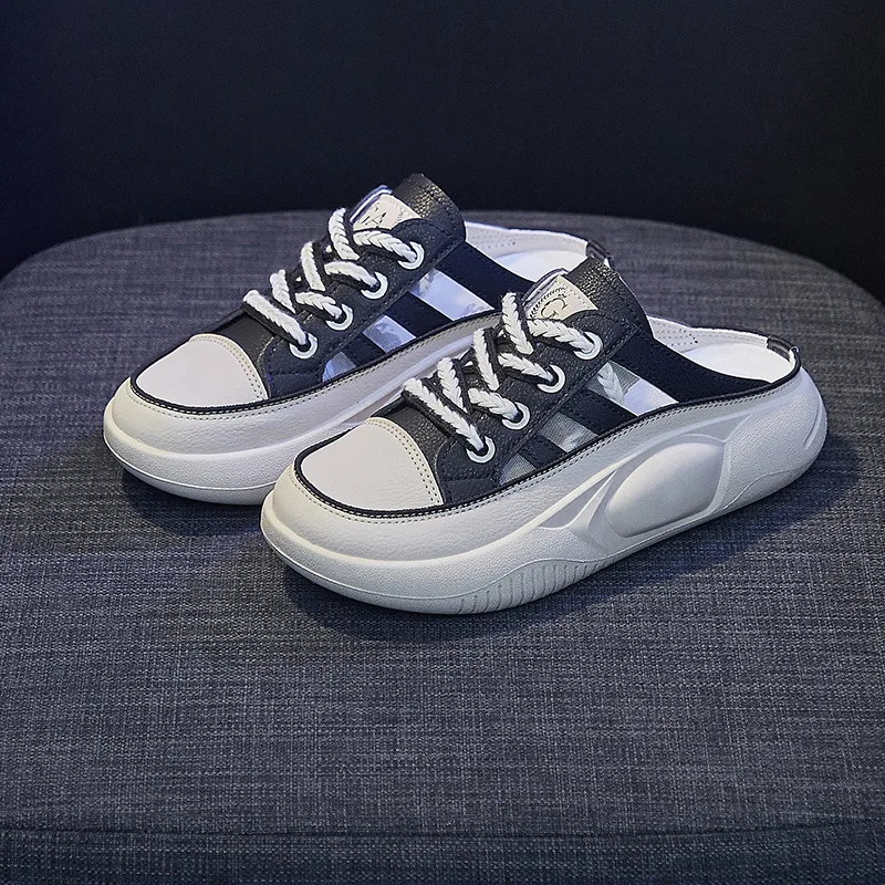 New Women's Shoes Fashion Hollow Out Breathable Thick Sole Lightweight Casual Slippers Shoes for Women Zapatos De Mujer 2023 - Image 4