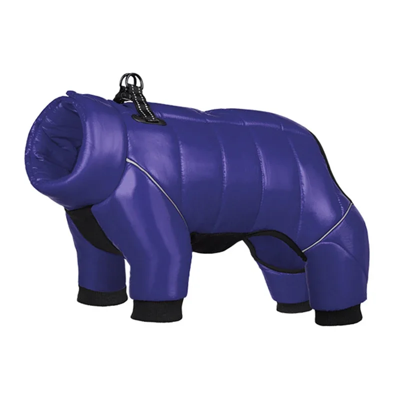 Winter Dog Down Jacket Waterproof Dog Clothes for Small Dogs Build-in Collar Puppy Jumpsuit Reflective Pet Coat French Bulldog - Image 10