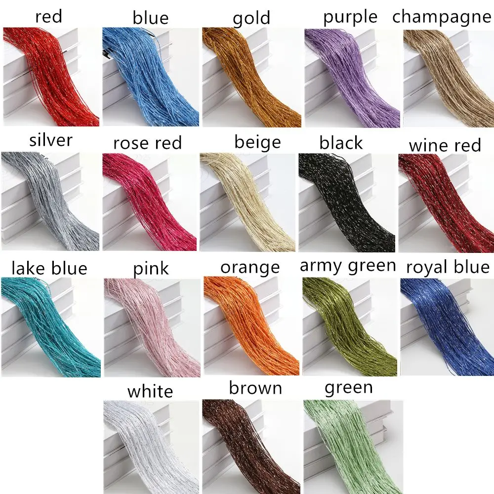 2M*1M String Curtain Panels Door Fly Screen Hanging Beaded Curtains Room Divider Net - Image 6