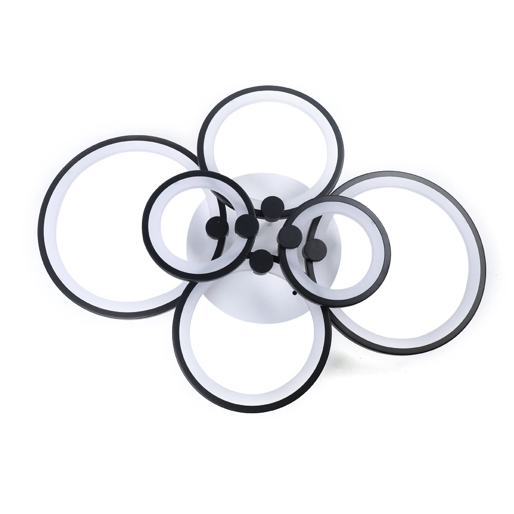 Modern 6 Head Acrylic Ceiling Light Dining Room LED Pendant Lamp Fixture+Remote - Image 3