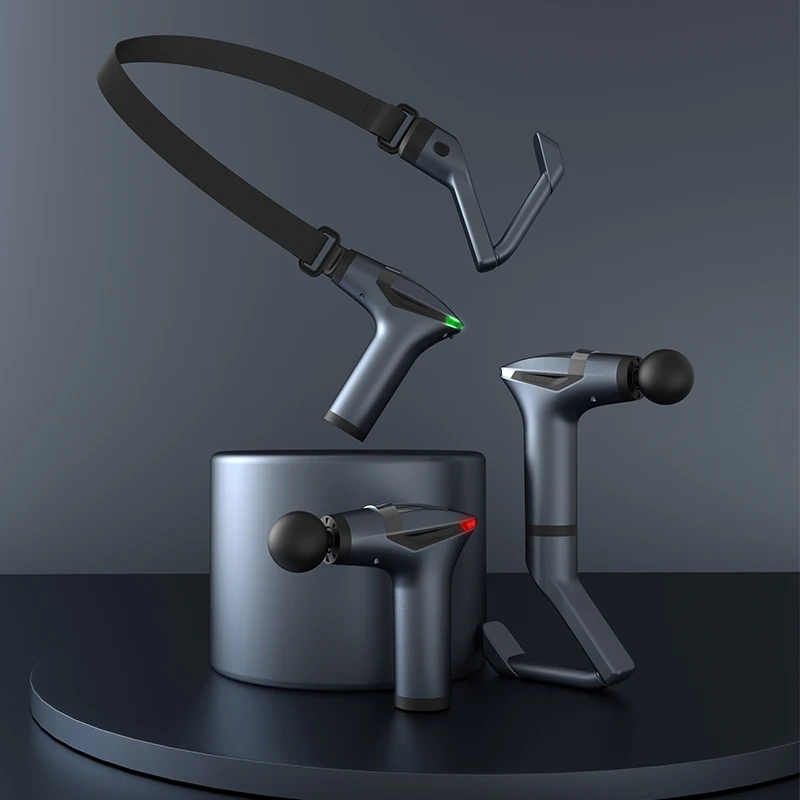 Electric Massager Multifunctional Muscle Relaxation Long-handle Massage Remission  Tissue Percussion Body Electric Massage Gun - Image 8