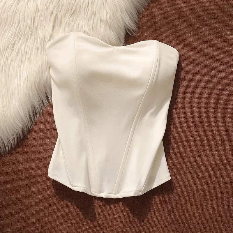 Black Sexy Sleeveless Camis Women Y2K Fashion Slim Zipper Body Shaper Lingerie Summer American Streetwear Crop Tank New - Image 3