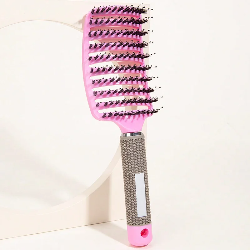 Hair Brush Scalp Massage Comb Hairbrush Boar Bristle Nylon Women Wet Curly Detangle Hair Brush Salon Hairdressing Styling Tool - Image 9