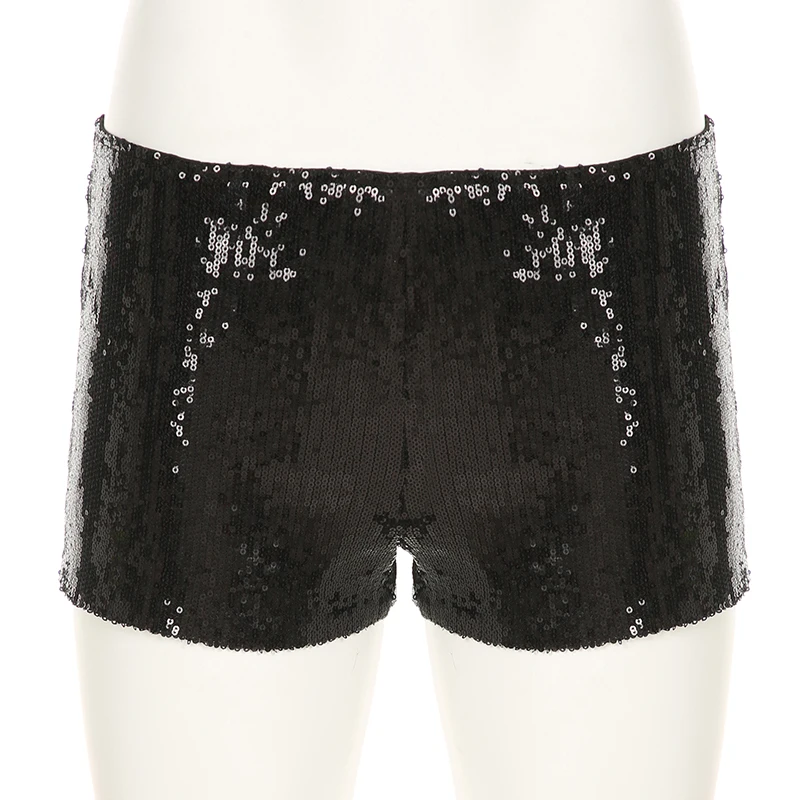 SUCHCUTE Concert Mini Sequined Shorts Fashion Club Party Low Waist Skinny Short Y2K Streetwear Sexy Women Bottom Vacation Outfit - Image 5