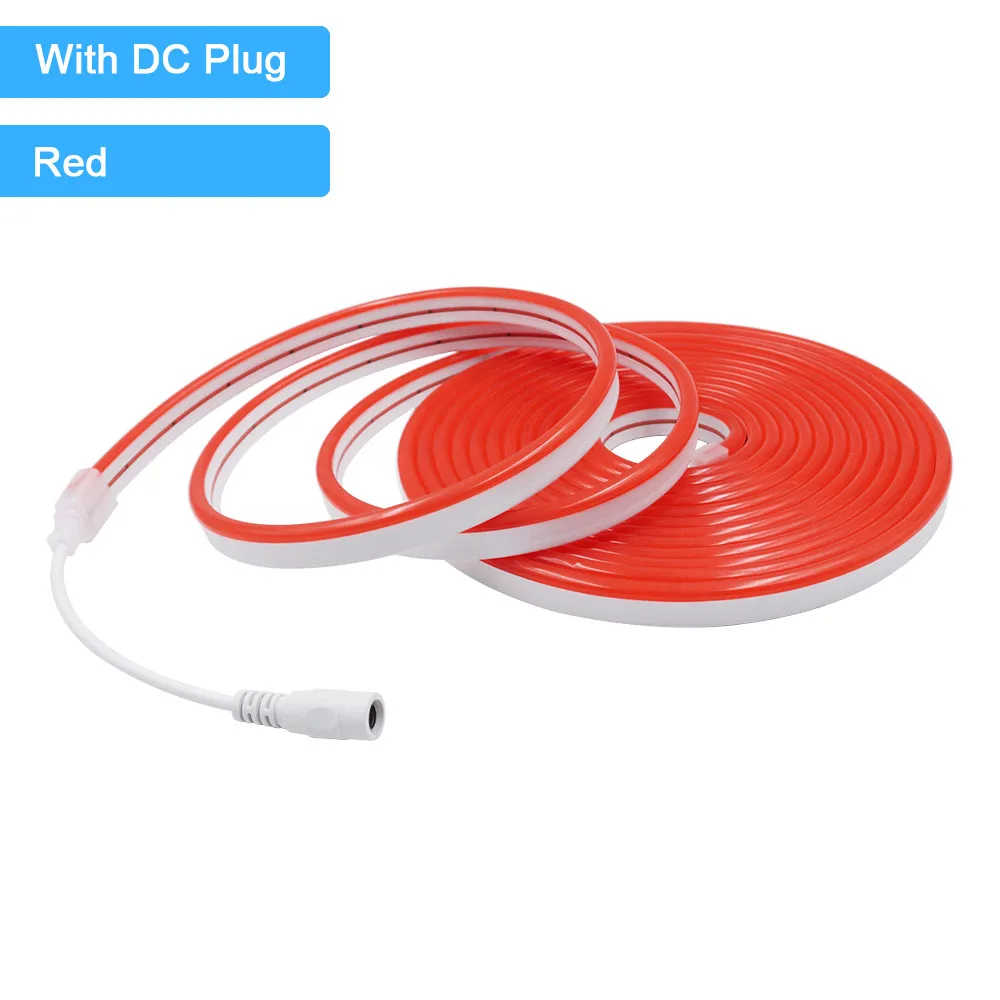 12V 24V LED Neon Light Strip Waterproof Neon Sign 6X12mm Silicone Rope Lights Flexible Lamp Decoration with DC Plug/2pin Wire - Image 20