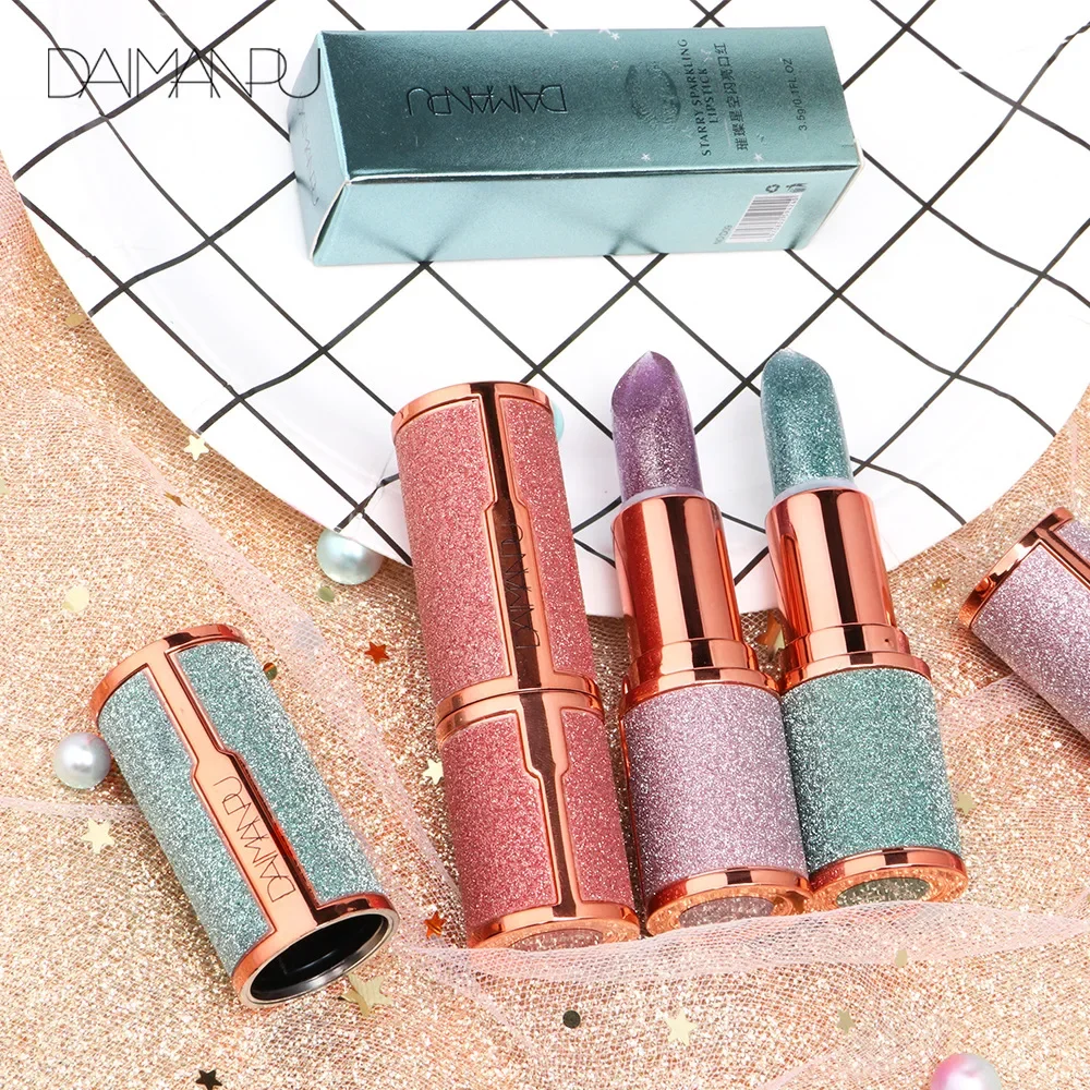 3Colors Glitter Temperature Change Lipstick Waterproof Longlasting Nude Matte Velve Lip Gloss Smooth Texture Lip Makeup Cosmetic - Image 5
