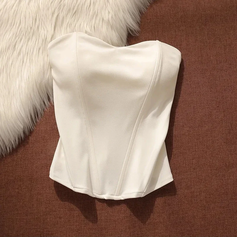 Black Sexy Sleeveless Camis Women Y2K Fashion Slim Zipper Body Shaper Lingerie Summer American Streetwear Crop Tank New - Image 8