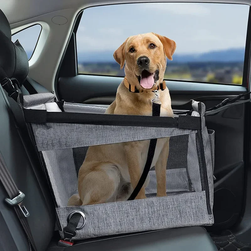 Car Pet Seat Stable Carriers Dog Accessories Safe Portable Puppy Travel Baskets Mesh Protector Waterproof Outdoor Pet Supplies - Image 8
