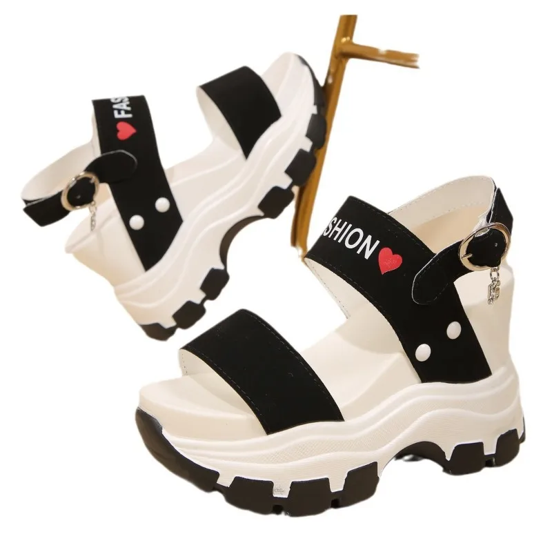 Women's Sandals Summer Super High Heels Wedges Female Platform Shoes Girls Thick Bottom Buckle Strap Ladies Sandalis Mujer 2025 - Image 5