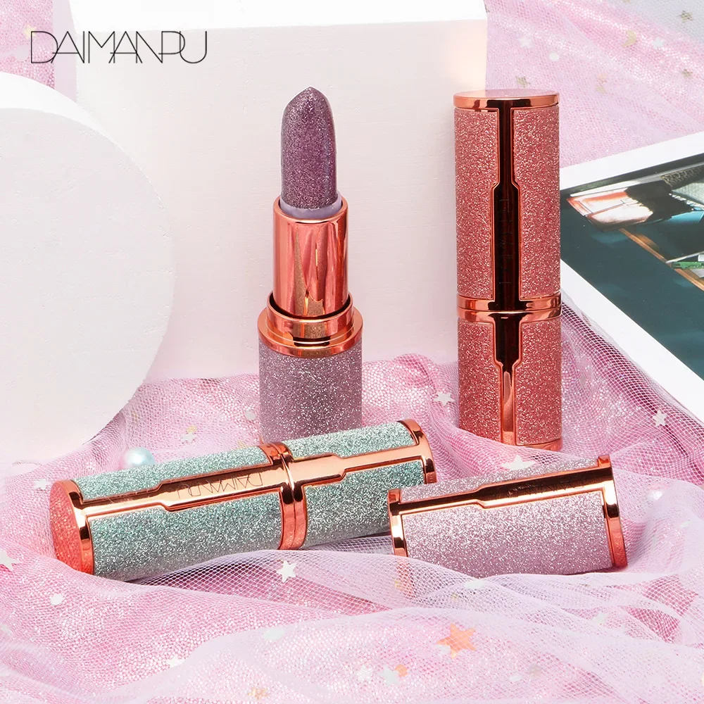 3Colors Glitter Temperature Change Lipstick Waterproof Longlasting Nude Matte Velve Lip Gloss Smooth Texture Lip Makeup Cosmetic - Image 4