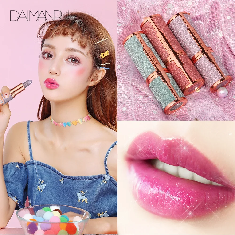 3Colors Glitter Temperature Change Lipstick Waterproof Longlasting Nude Matte Velve Lip Gloss Smooth Texture Lip Makeup Cosmetic - Image 2