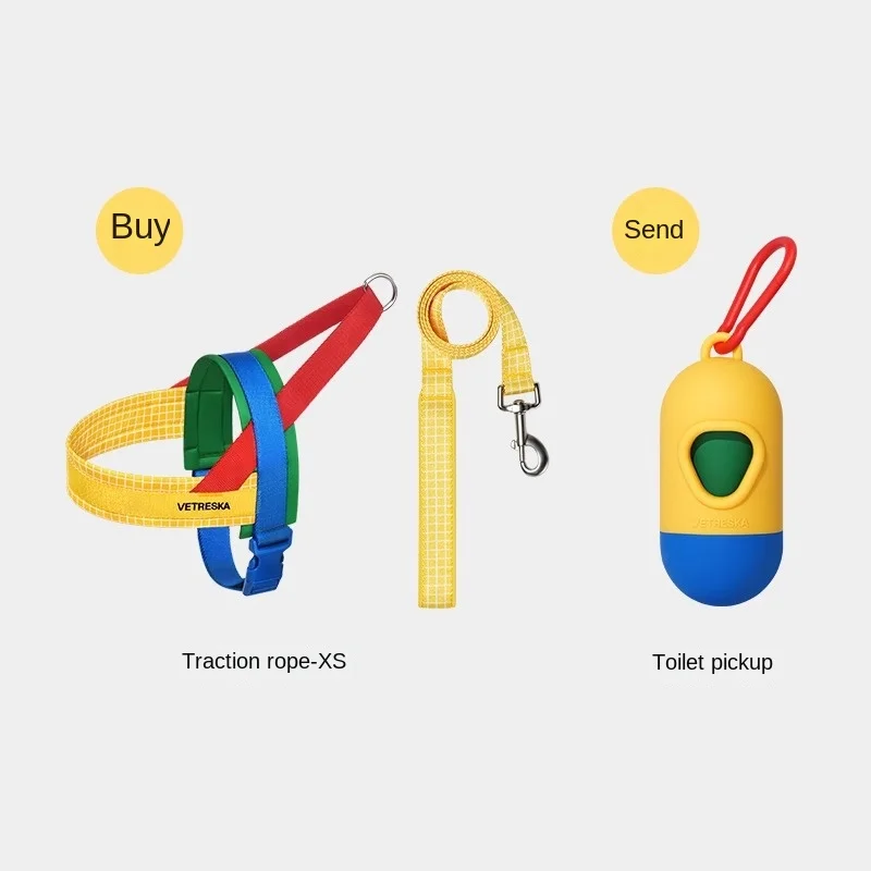 Dog Rope Collar Drag Harness for Dogs Multifunctional Tow Leash Big Medium Small Pet Leash Dog Pet Walks Drag Harness and Collar - Image 7