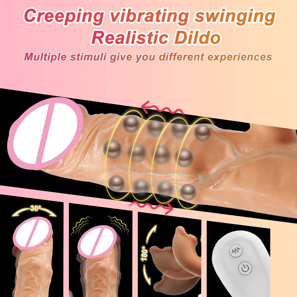 Realistic Thrusting Dildo Vibrator Remote Control G Spot Stimulator Suction Cup Vagina Orgasm Mastrubator Sex Toy for Women - Image 3