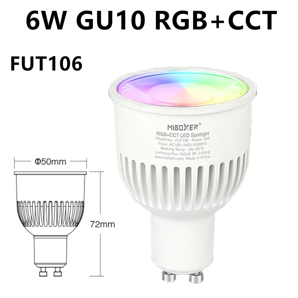 Hot Miboxer 2.4G Led Bulb MR16 GU10 E14 E27 Led Light 4W 5W 6W 9W 12W CCT RGB+CCT Wireless Wifi Remote Control LED Spotlight - Image 4