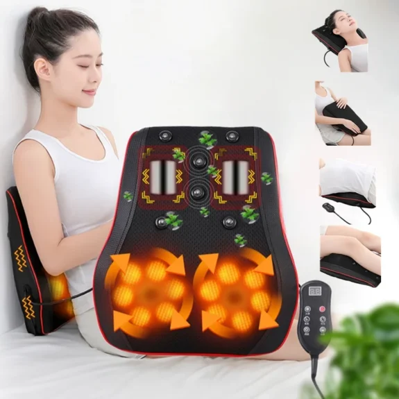 Portable Massager, Waist Massager, Full-body Muscle Relaxer, Car-portable Backrest Vibration Comfort Massager