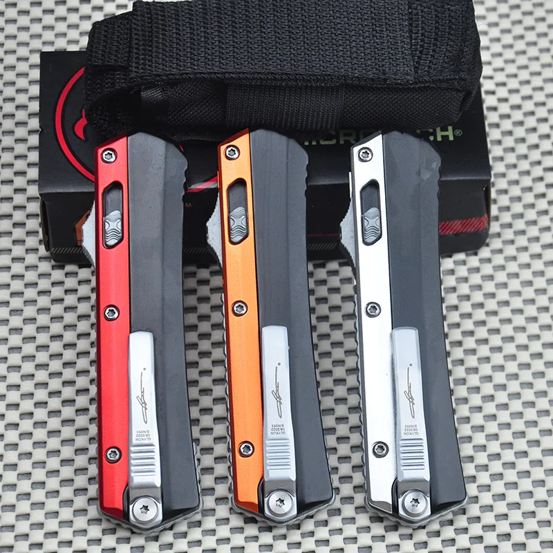 Micro OTF VERSION GK SERIES Glykon Tech Pocket Knives M390 Blade Outdoor Camping Self Defense Zinc Alloy Handle Utility EDC Tool