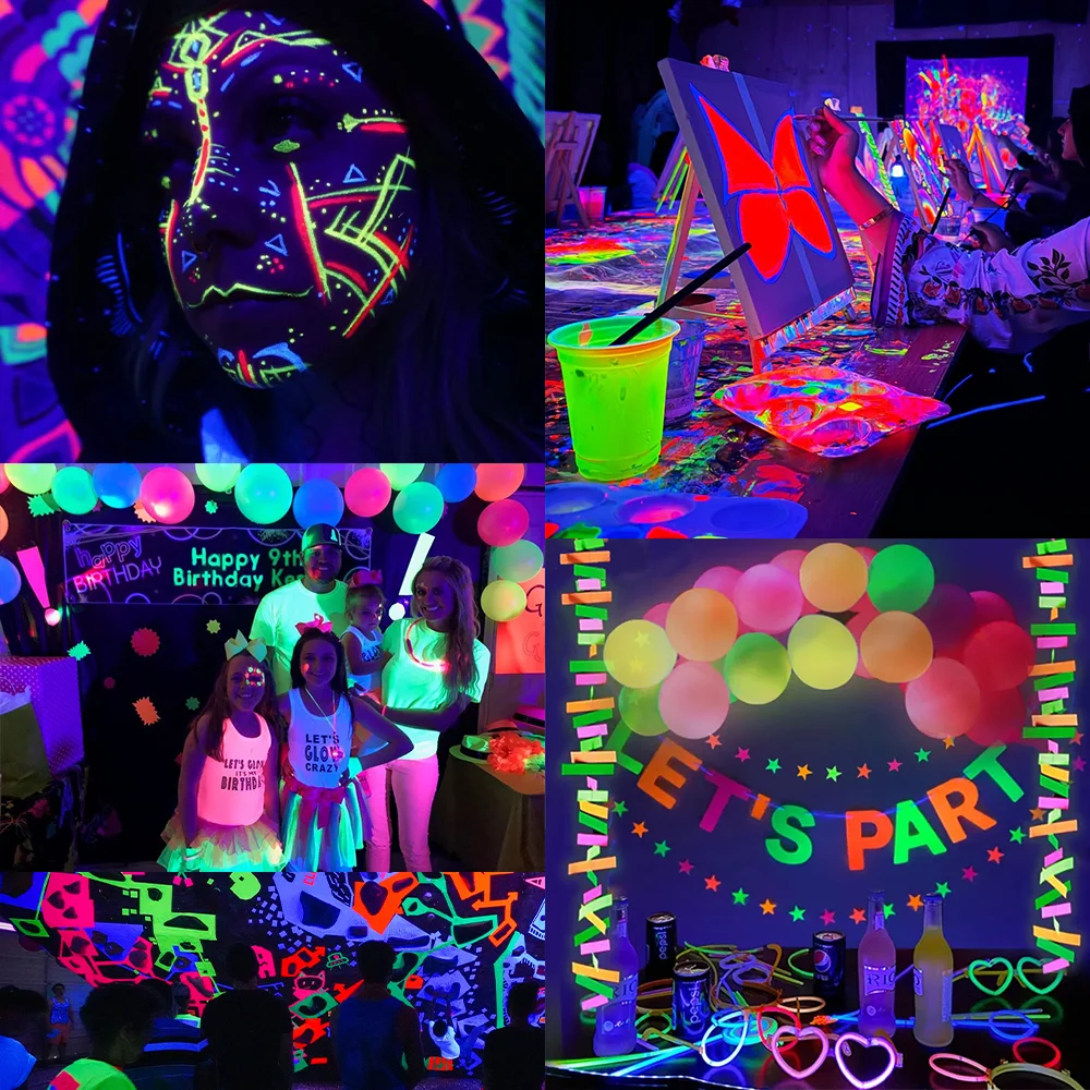 LED UV Black Light 10W/20W/30W Flood Light 365 nm, UV Spotlight with Switch for Holiday Party, DJ, Stage Lighting, Halloween - Image 6