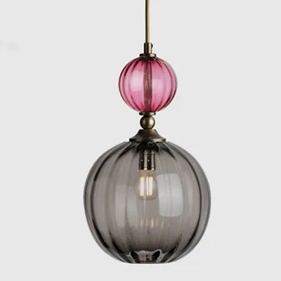 Nordic Modern Glass Chandelier Restaurant Bar Bedside Bedroom Creative Color Chandelier Interior Decoration Lighting Fixtures - Image 8
